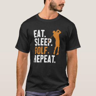 T-shirt Mangez Sleep Golf Répéter joueur Pro Golfer Golfin