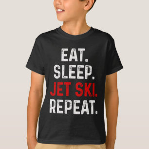 T-shirt Mangez Sleep Jet Ski Répéter Water Sports Lake Jet