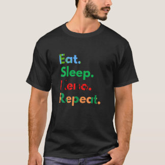 T-shirt Mangez Sleep Keno Répéter Pour Les Amateurs De Lot