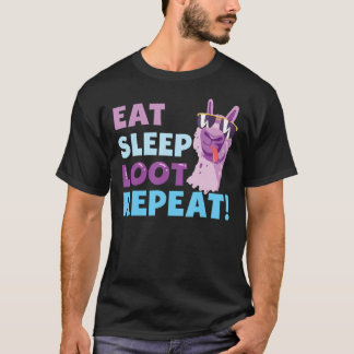 T-shirt Mangez Sleep Loot Répéter LAMA Cadeau Anniversaire