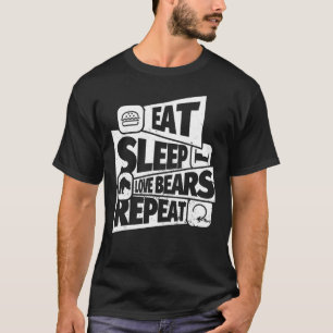 T-shirt Mangez Sleep Love Bears Répéter Love Bears