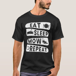 T-shirt Mangez Sleep Mow Répéter Gardener Hobby Jardin Ter
