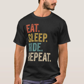 T-shirt Mangez Sleep Ride Répéter Funny Cheval Equestrio