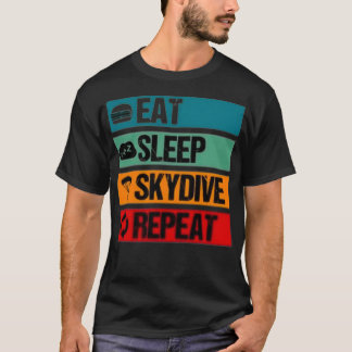 T-shirt Mangez Sleep SkyDive Répéter 6