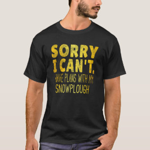 T-shirt Mangez Sleep Snowplow Répétez Gold Text Snow Plow