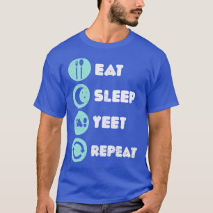 T-shirt Mangez Sleep Yeet Répéter Basketball Funny Slang T