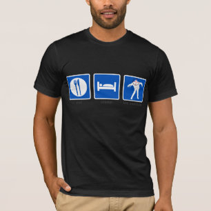T-shirt Mangez - sommeil - les zombis de mise à mort