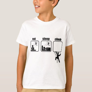 T-shirt Mangez. Sommeil. Montée