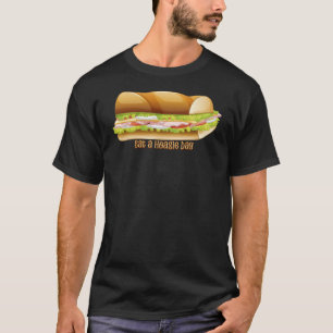 T-shirt Mangez un jour de la Hoagie, sandwich sous-marin