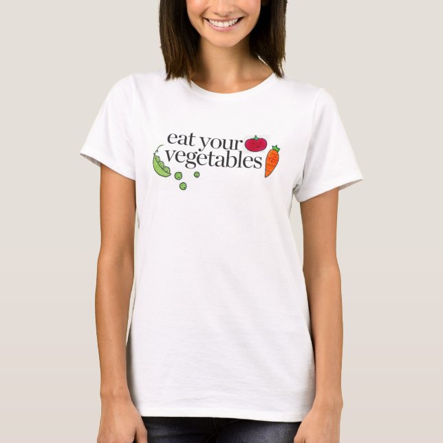 T-shirt Mangez vos légumes (Devant)