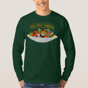 T-shirt Mangez vos Légumes Citer salade fraîche mélange bo
