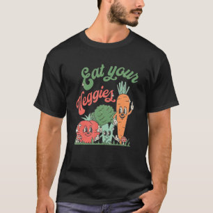 T-shirt Mangez votre Légume Retro Toddler Vegan Farmer Mar