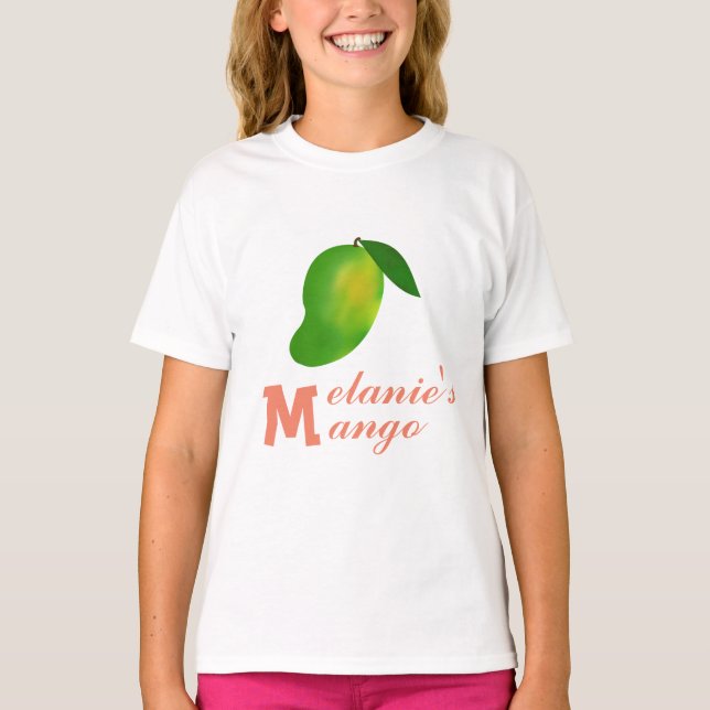 T-shirt Mango Fruit et votre M initial (Devant)