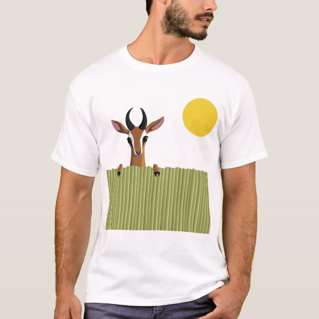 T-shirt Mangue le coup d'oeil de gazelle (Devant)