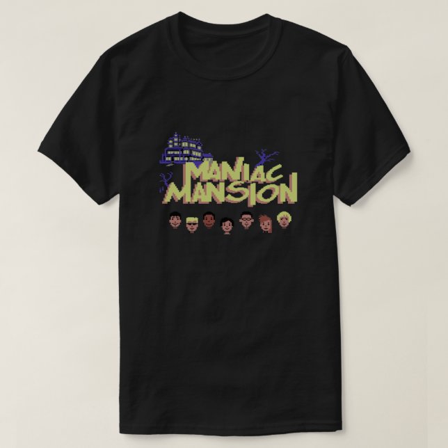 T-shirt Maniac Mansion  (Design devant)