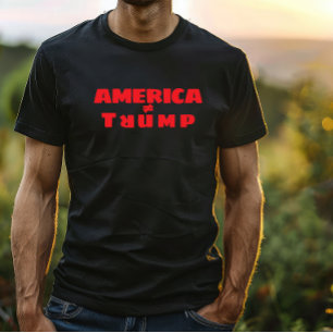 T-shirt Manifestation anti-Trump contre le merch rougeT-Sh
