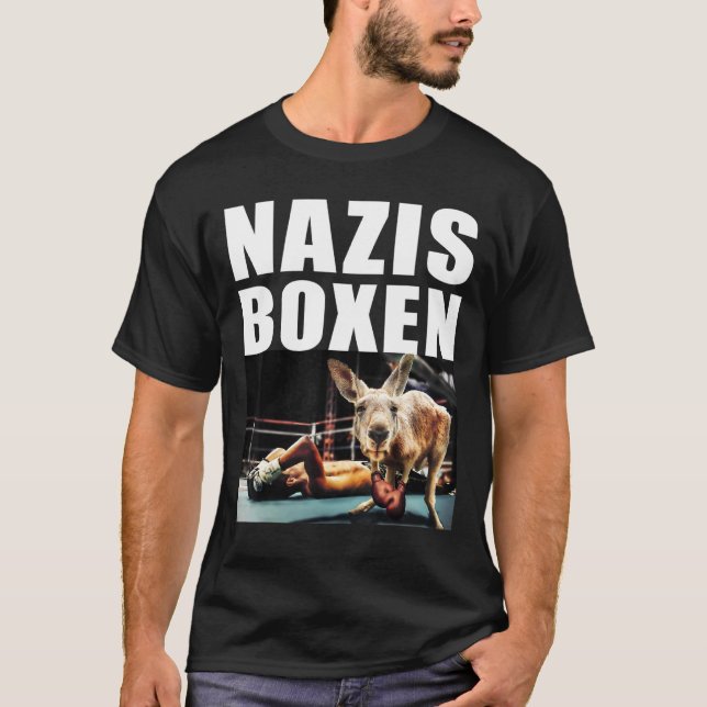 T-shirt Manifestation De Boxe Nazis Contre Le Droit Et La  (Devant)
