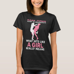 T-shirt Manifestation Kagermaga Hits Comme Une Fille Krav