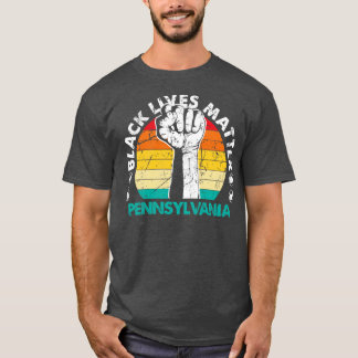 T-shirt Manifestation politique noire en Pennsylvanie