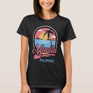 T-shirt Manille Philippine Retro Pinoy Summer Philippines