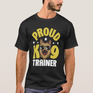 T-shirt Manipulation de chien de formateur K9 Fière