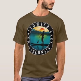 T-shirt Manitowish Lake Wisconsin Paddleboard