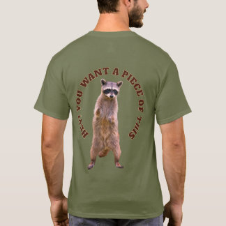 T-shirt Manny et le raton laveur : Chien contre raton lave