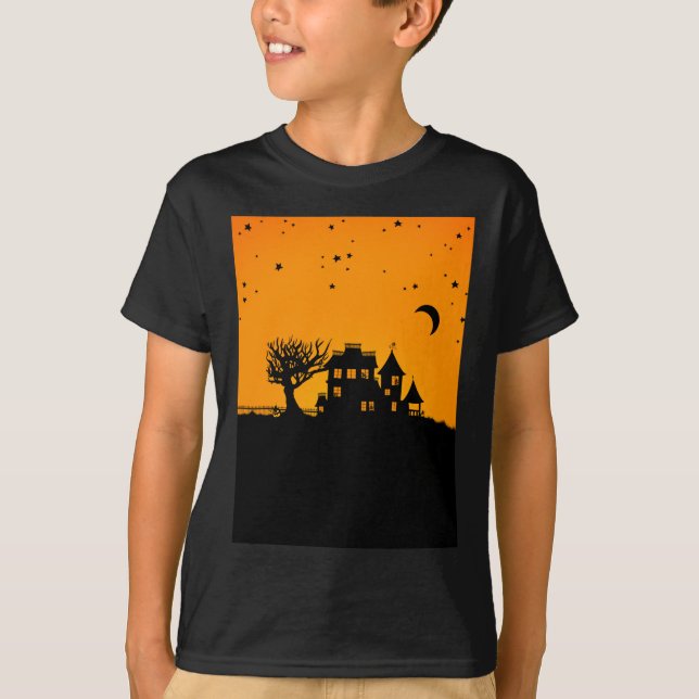 T-shirt Manoir de Jack-o'-lantern (Devant)