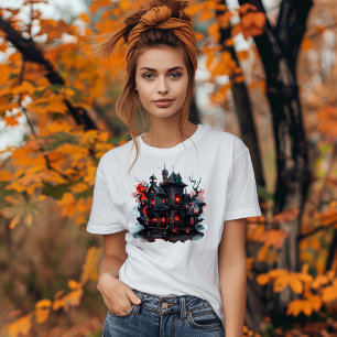 T-shirt Manoir Hanté Sombre et Mystérieux