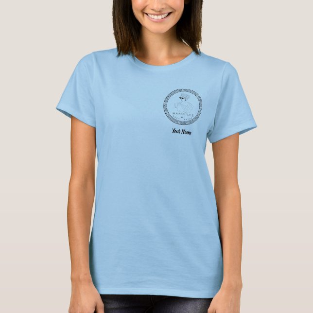 T-shirt Manoules - bleu clair (Devant)