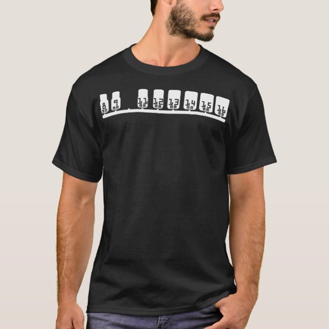 T-shirt Manquant 10 mm socket drôle de tête mécanique (Devant)