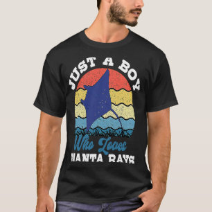 T-shirt Manta Ray Boy Stingray Fish Mantas Biologiste des