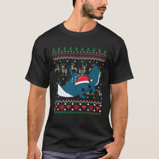 T-shirt Manta Ray Christmas
