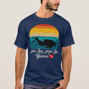 T-shirt Manta Ray Night Dive Hawaii Plongée