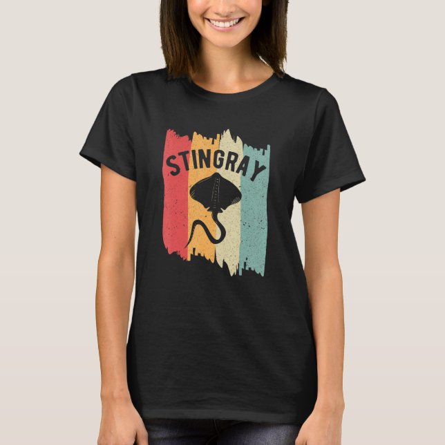 T-shirt Manta Rays Vintage Stingray 1 (Devant)
