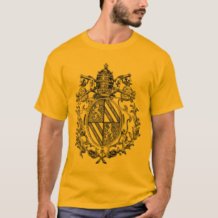 T-shirt Manteau catholique de chemise de bras
