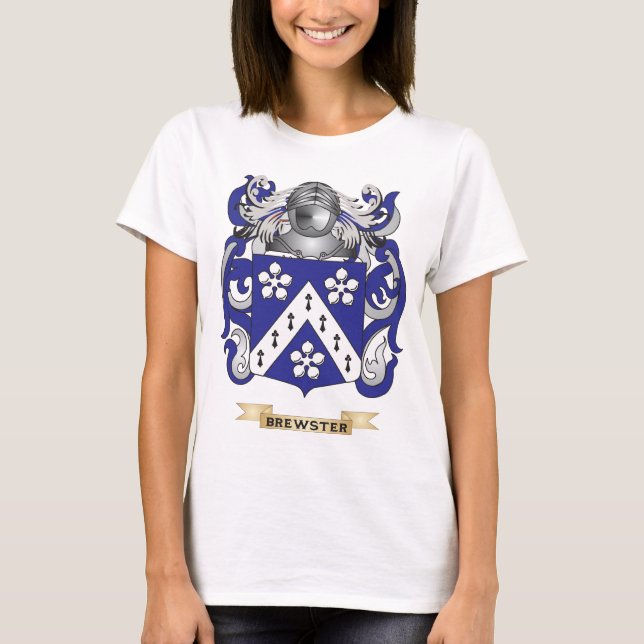 T-shirt Manteau de Brewster des bras (crête de famille) (Devant)