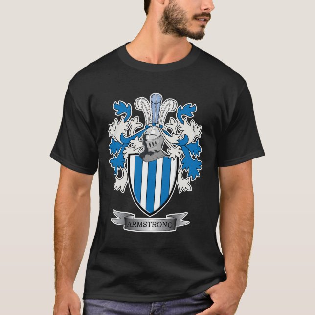 T-shirt Manteau de crête de famille d'Armstrong des bras (Devant)