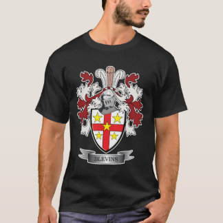 T-shirt Manteau de crête de famille de Blevins des bras