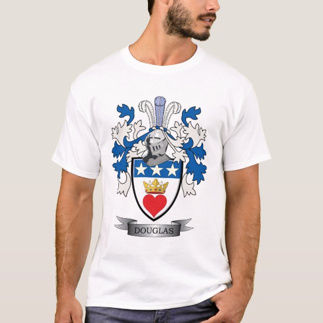 T-shirt Manteau de crête de famille de Douglas des bras (Devant)