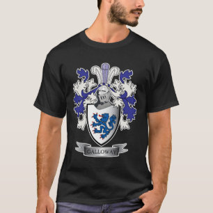 T-shirt Manteau de crête de famille de Galloway des bras