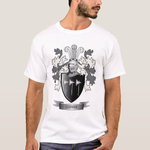T-shirt Manteau de crête de famille de Gibbs des bras