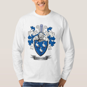T-shirt Manteau de crête de famille de Gibson des bras