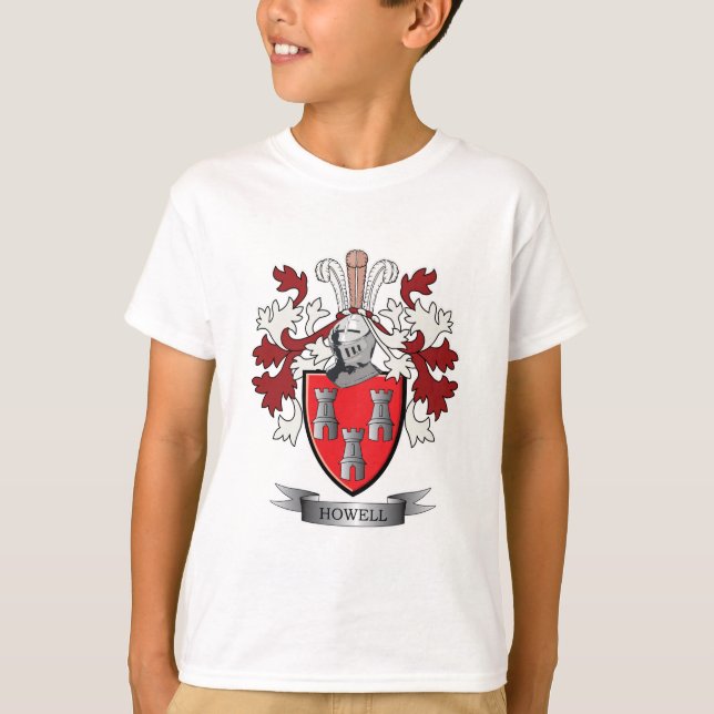 T-shirt Manteau de crête de famille de Howell des bras (Devant)