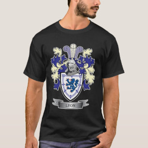 T-shirt Manteau de crête de famille de Lyon des bras