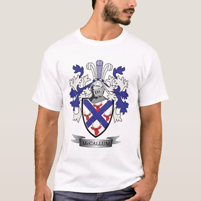 T-shirt Manteau de crête de famille de McCallum des bras (Devant)
