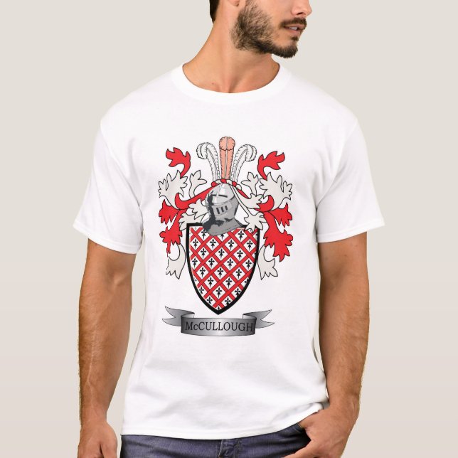 T-shirt Manteau de crête de famille de McCulloch des bras (Devant)