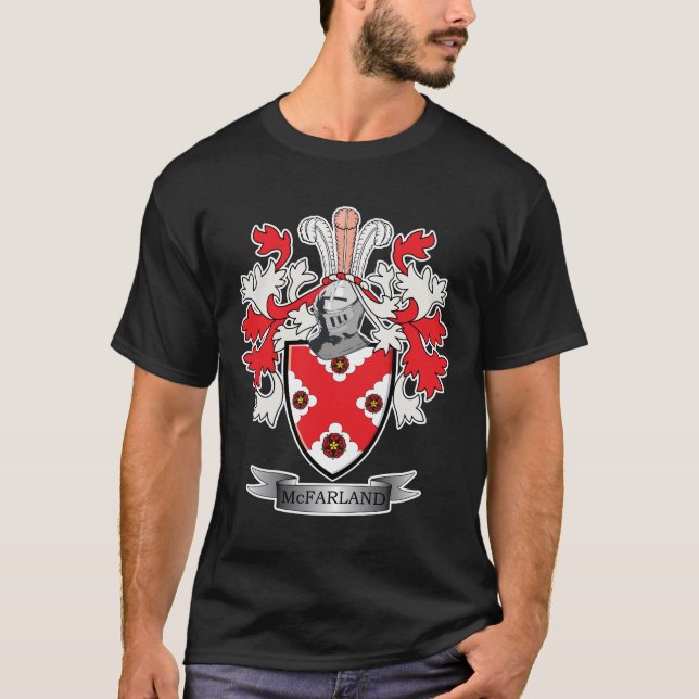 T-shirt Manteau de crête de famille de McFarland des bras (Devant)