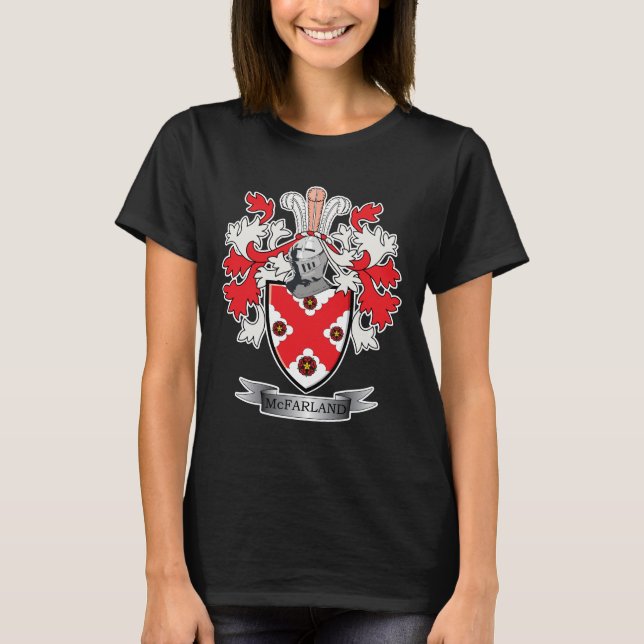 T-shirt Manteau de crête de famille de McFarland des bras (Devant)