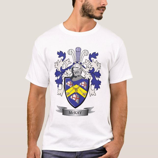 T-shirt Manteau de crête de famille de McKay des bras (Devant)